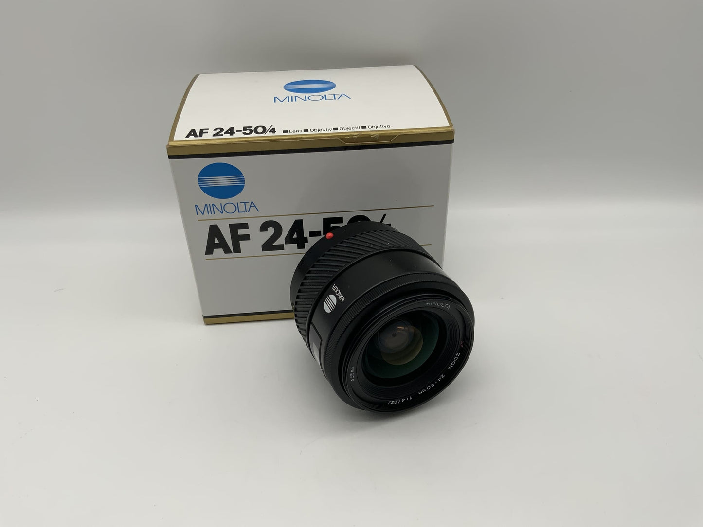 Minolta 24-50mm 1:4 Objektiv AF Lens mit OVP Camera Lens (Minolta AF/Sony A)