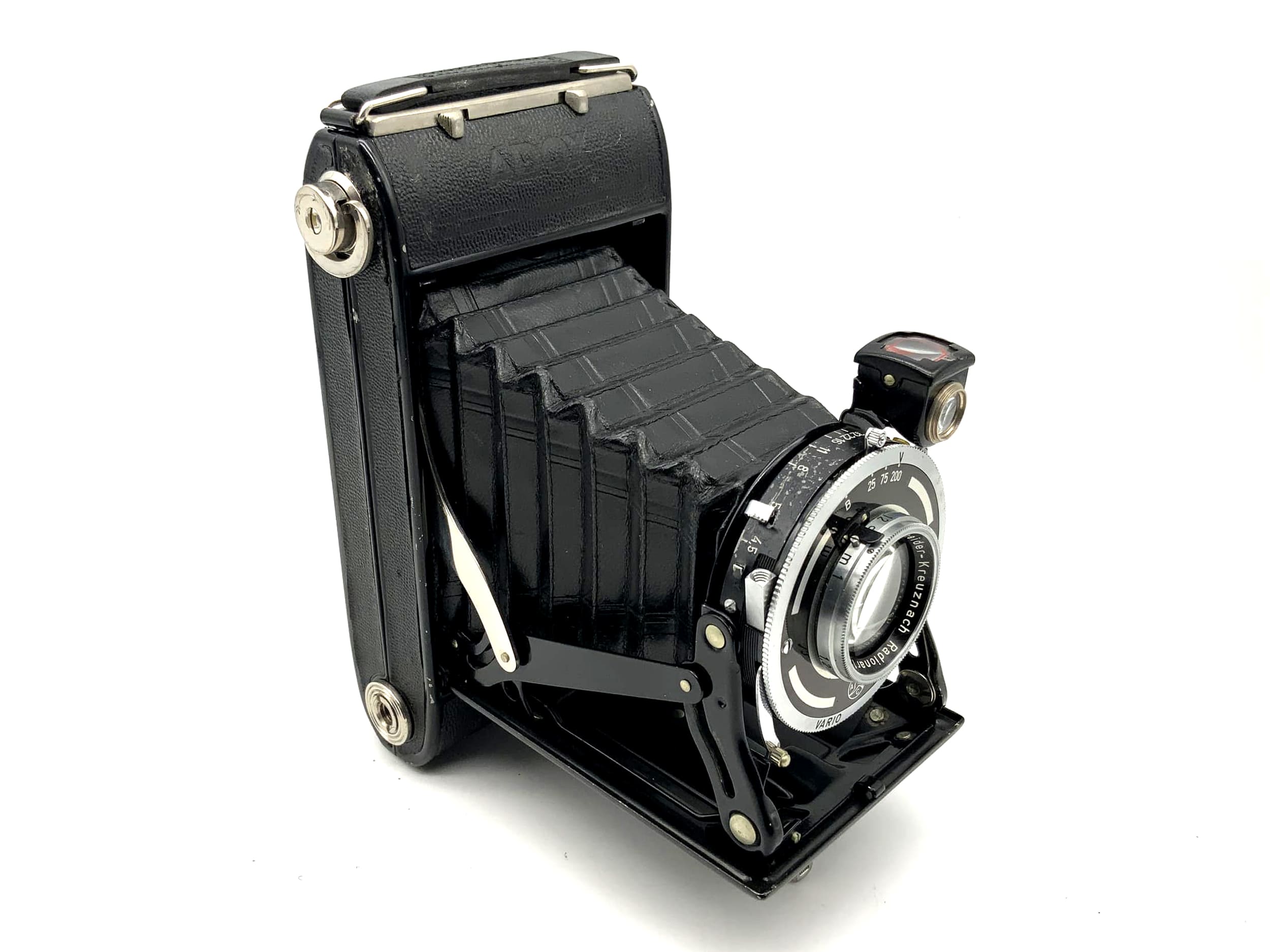 Appareil photo pliable Adox Sport avec Radionar 1:4.5 105mm Vario Schneider Kreuznach