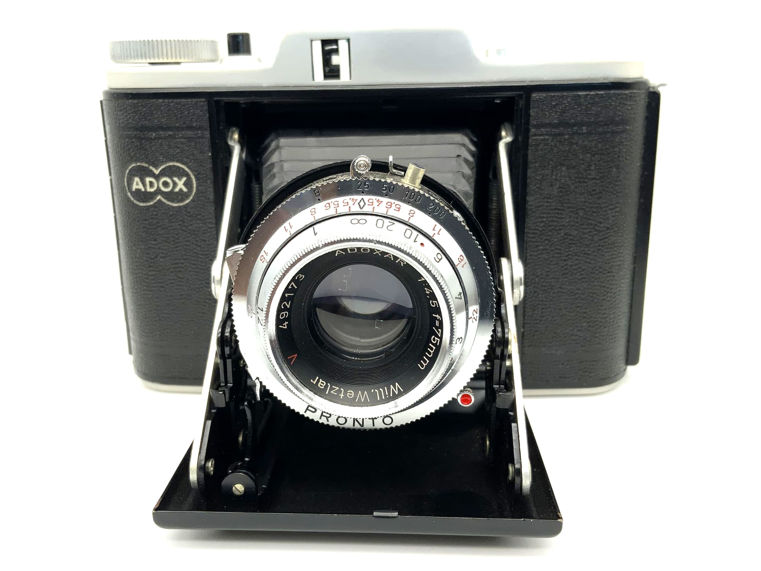 Appareil photo pliable Adox Golf avec Adoxar 1:4.5 75 mm rouge V Pronto