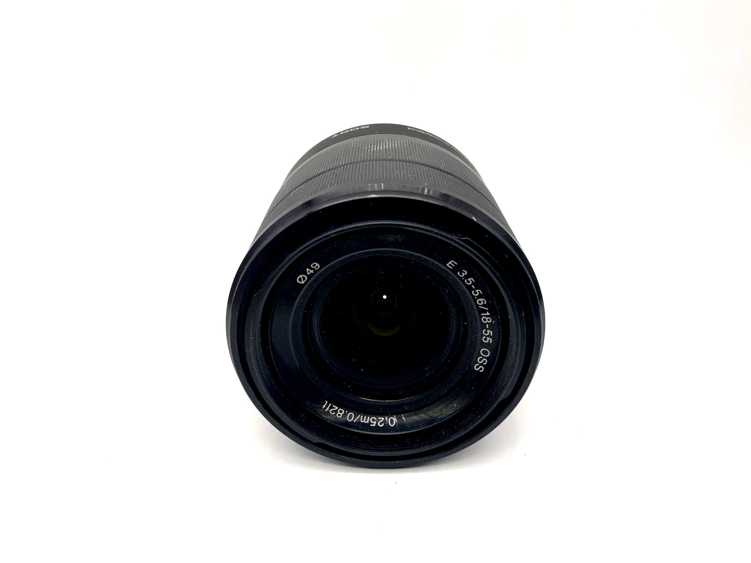 Objectif Sony 18-55 mm 1:3,5-5,6 SEL 1855 avec stabilisateur optique E (monture Sony E)