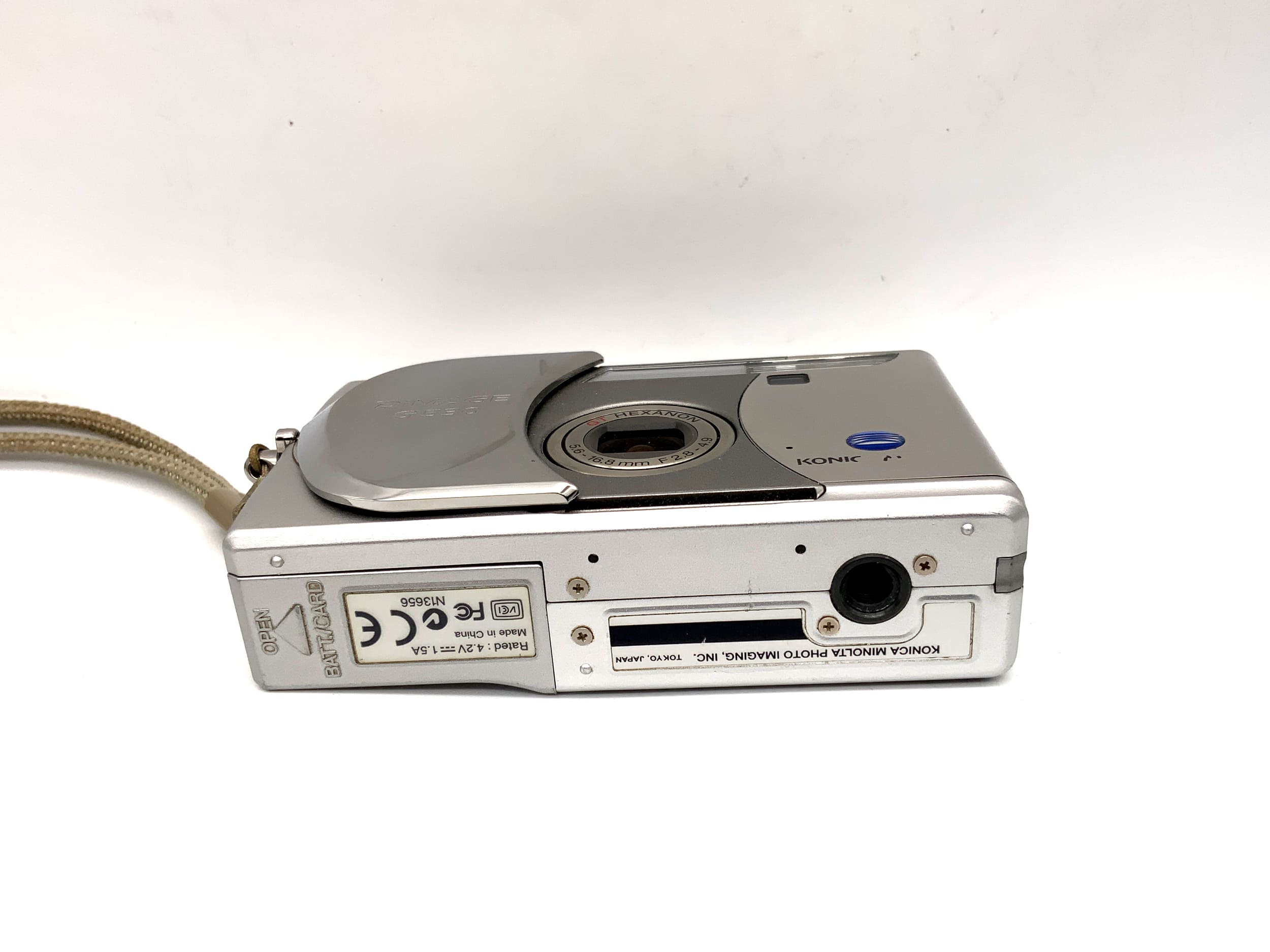 Konica Minolta Dimage G530 compact camera with GT Hexanon 5.6-16.8mm F2.8-4.9