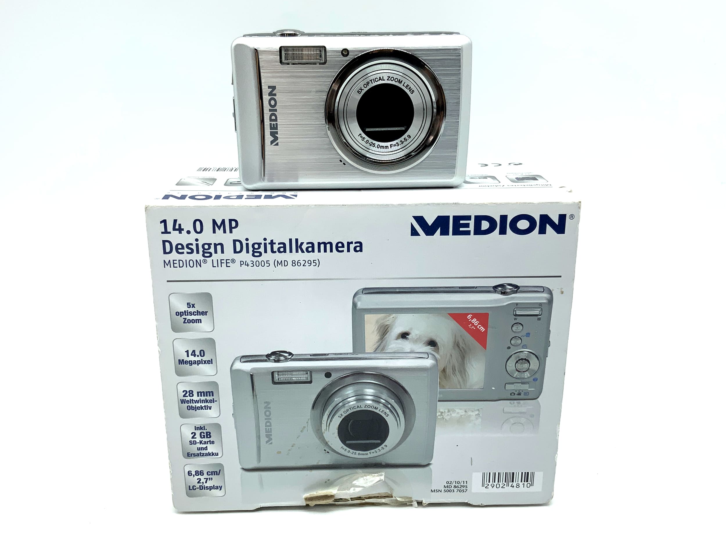 Medion MD 86295 Digitale Kompaktkamera mit 5-25mm 3.3-5.9