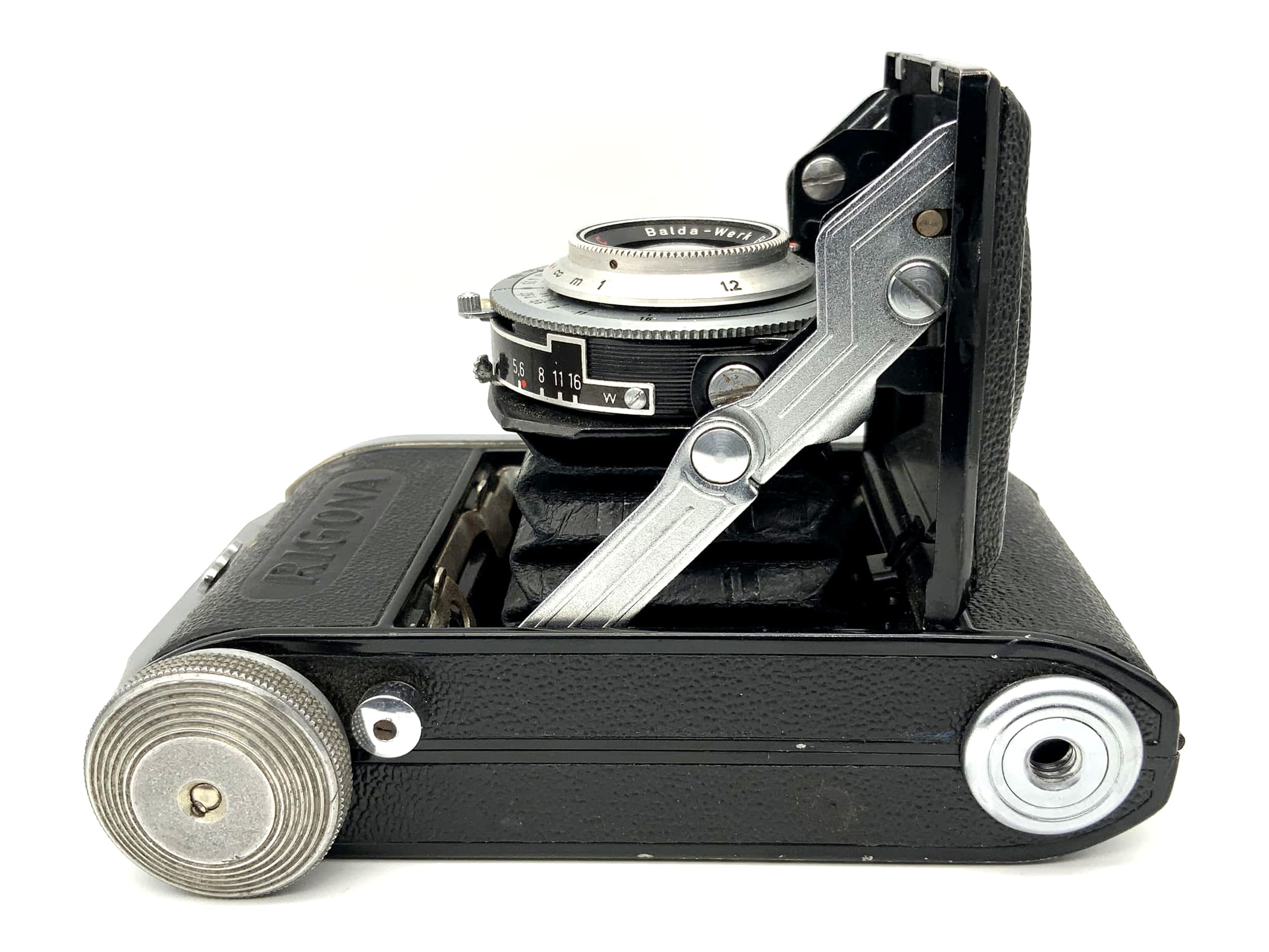 Balda Rigona folding camera with Rigonar 1:3.5 50mm red C Pronto