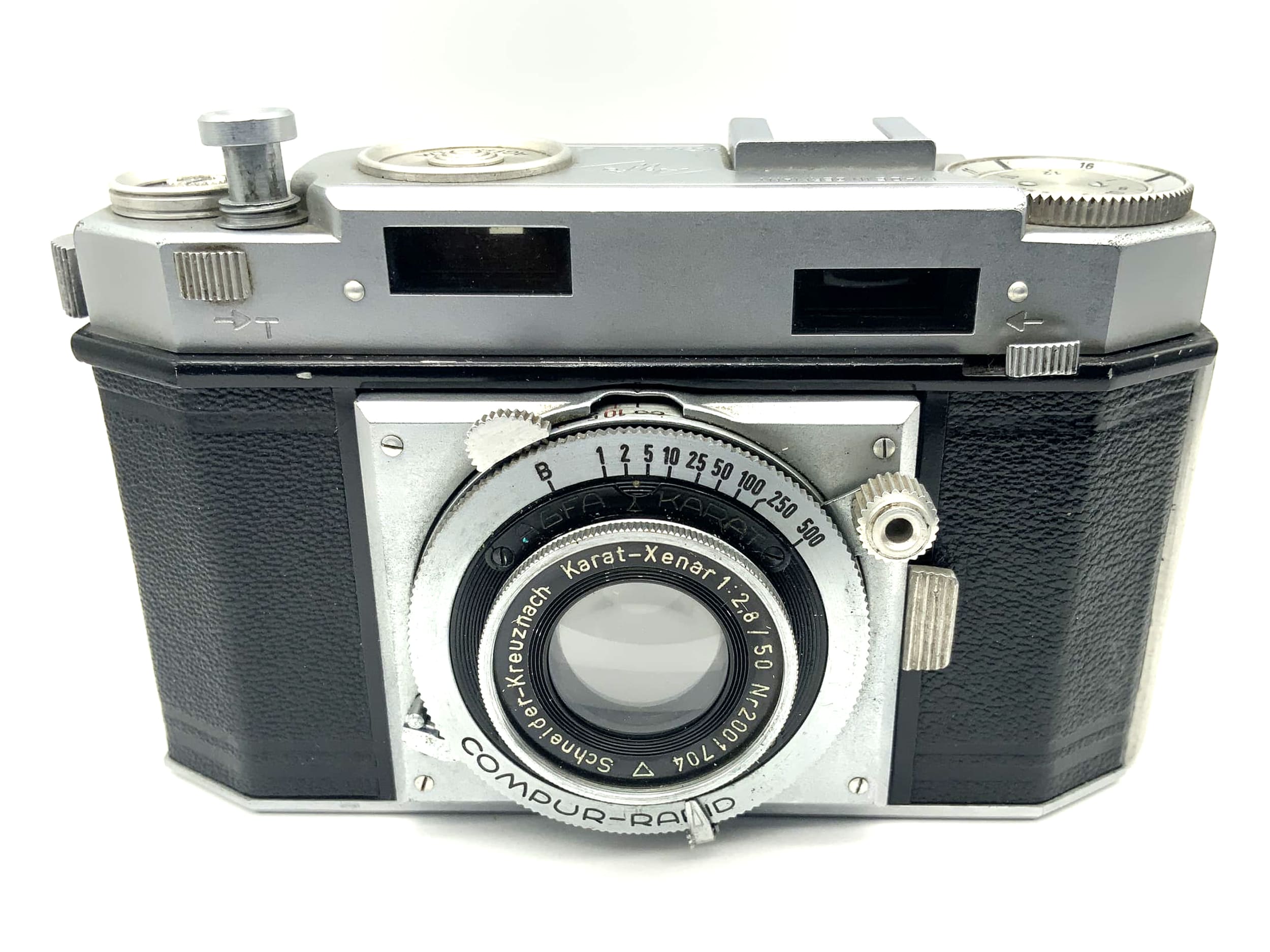 Agfa Karat 12 folding camera with Xenar 1:2.8 50mm Schneider Kreuznach Compur-Rapid