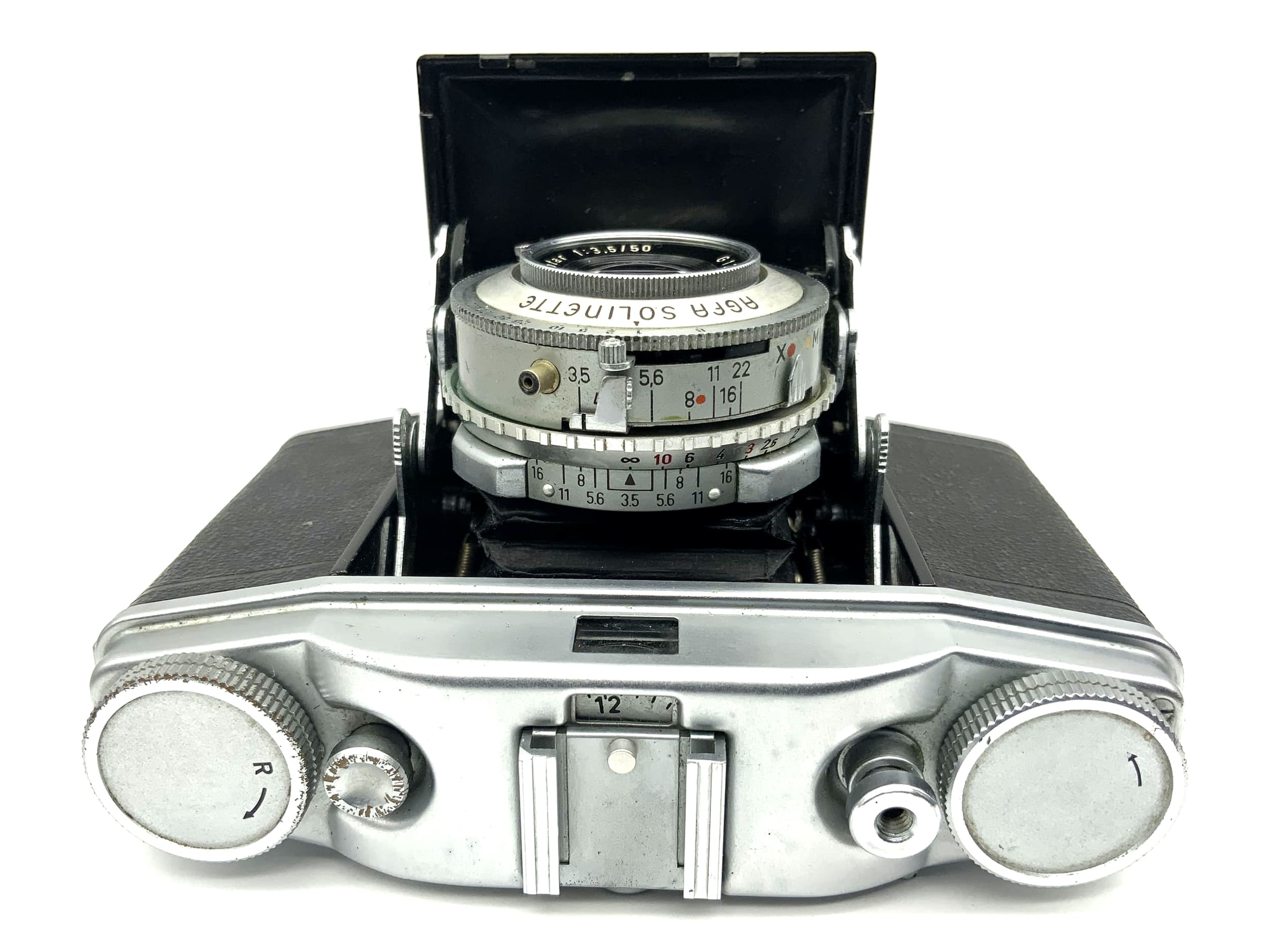 Agfa Solinette II folding camera with Apotar 1:3.5 50mm 2 Prontor-SV