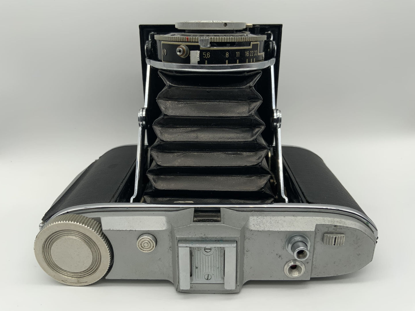 Agfa Isolette Klappkamera mit Apotar 1:4.5 8,5cm 85mm