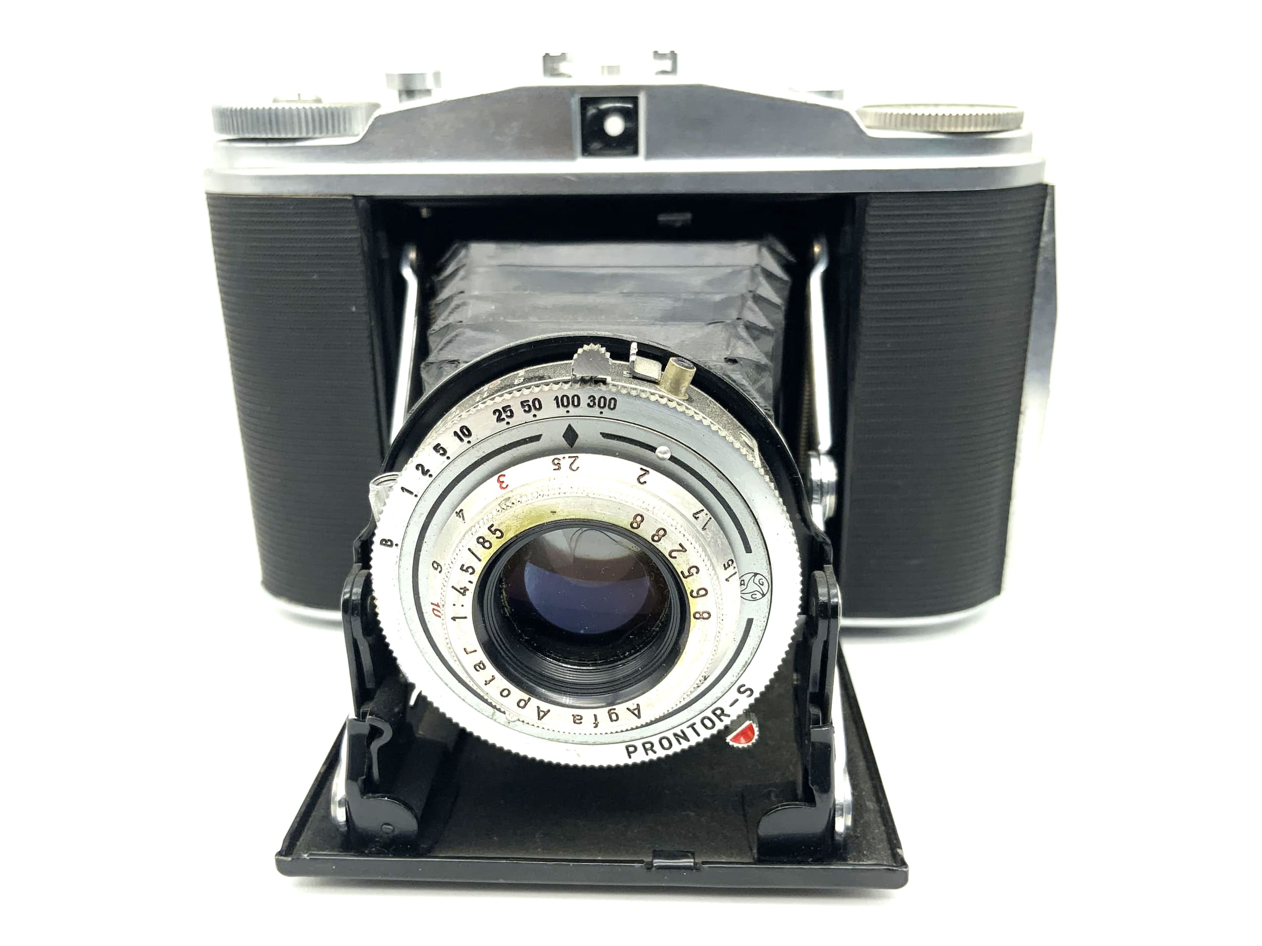 Appareil photo pliable Agfa Isolette II avec Apotar 1:4,5 85 mm 2 Prontor-S
