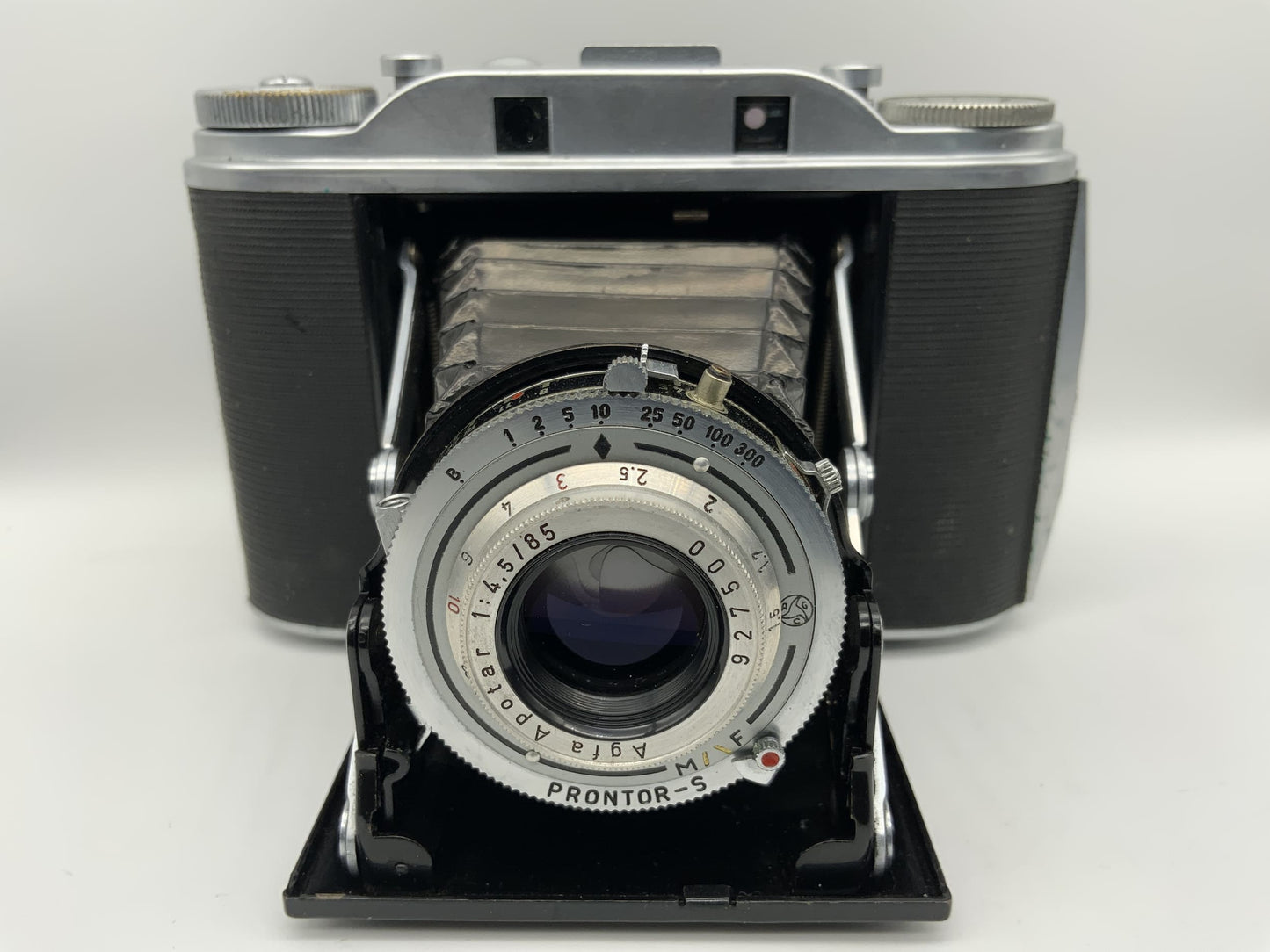 Agfa Isolette III Klappkamera mit Apotar 1:4.5 85mm 3 Prontor-S