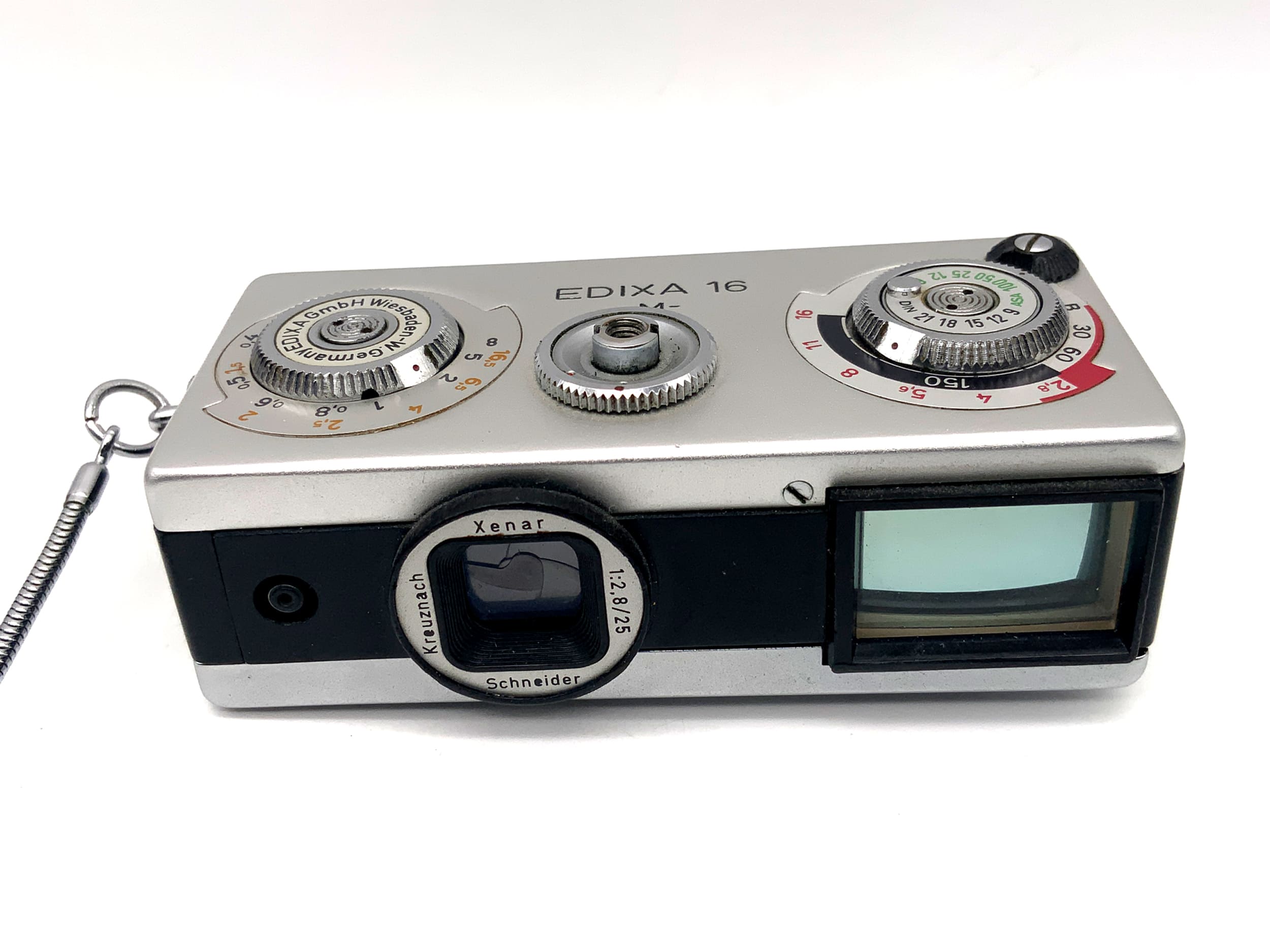 Edixa 16 M Miniaturkamera mit Schneider Kreuznach 25mm 1:2.8 Kleinstbildkamera