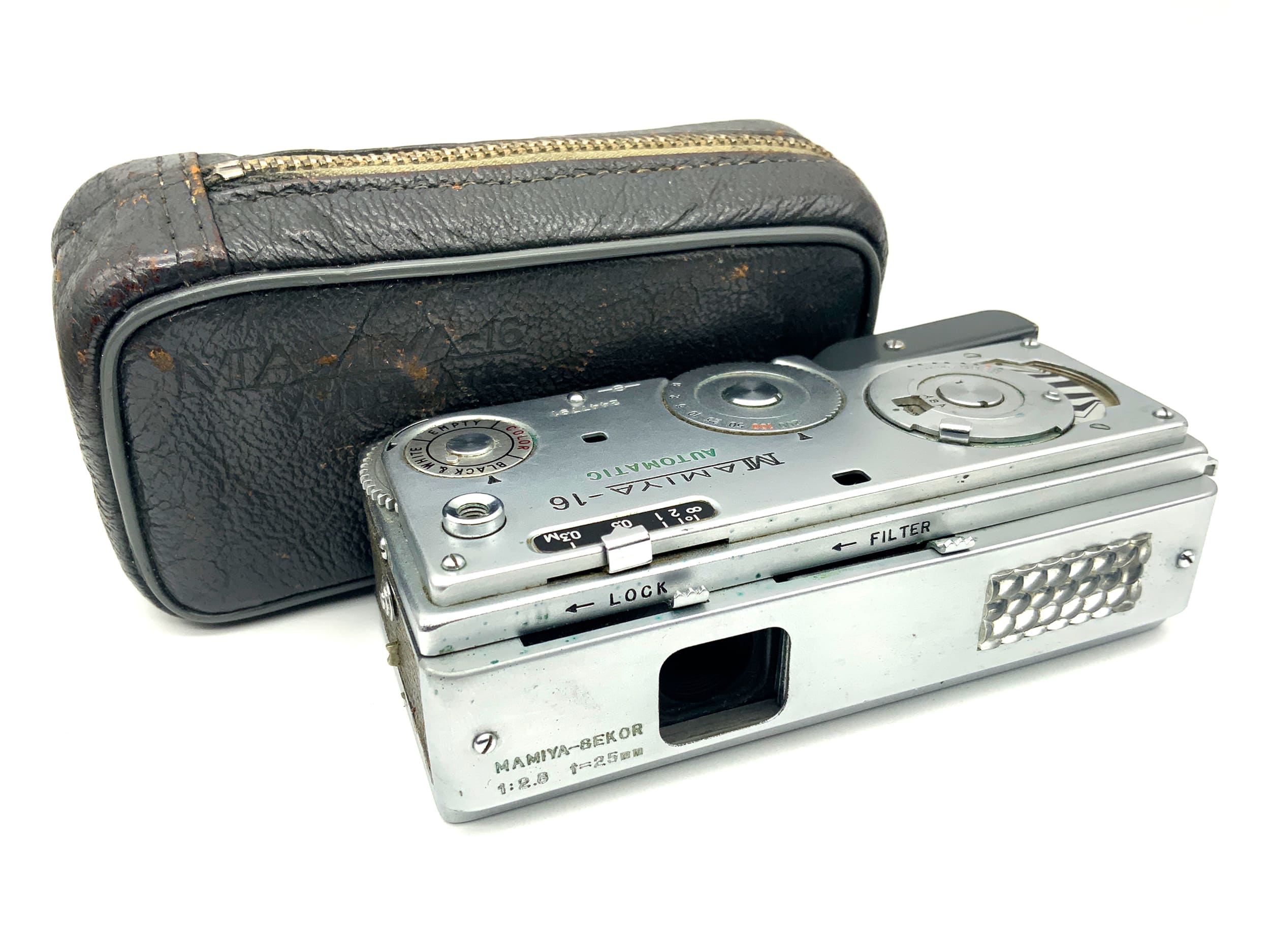 Mamiya 16 Automatic Miniaturkamera mit Sekor 25mm 1:2.8 Kleinstbildkamera