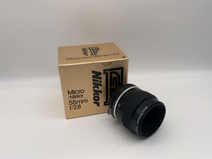 Nikon 55mm 1:2.8 Objektiv Nikkor Micro Kamera Camera Lens (Nikon F)