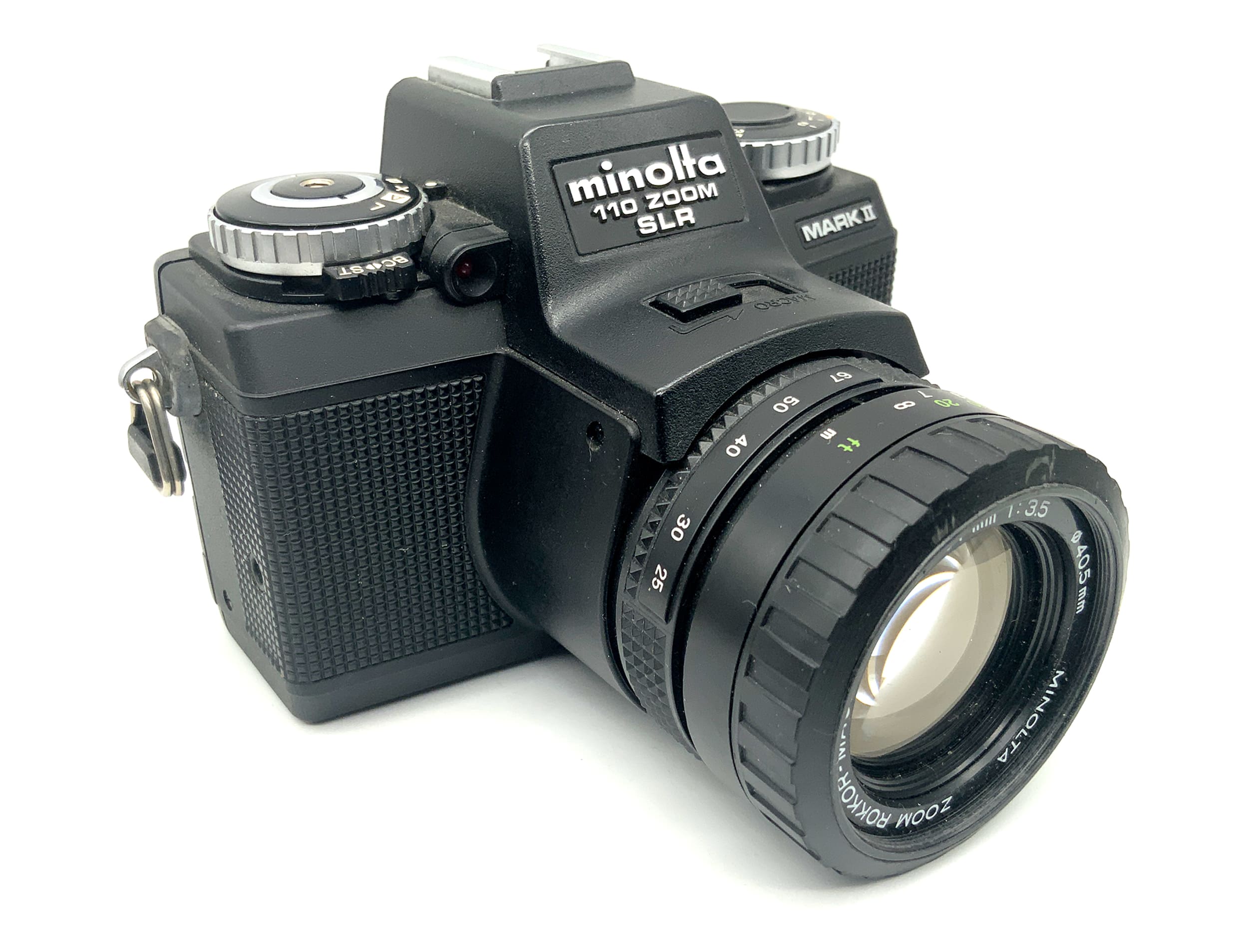 Minolta 110 Zoom SLR Mark II Miniaturkamera mit Rokkor macro 25-67mm 1:3.5