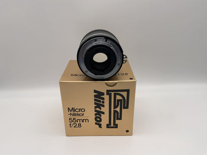 Nikon 55mm 1:2.8 Objektiv Nikkor Micro Kamera Camera Lens (Nikon F)