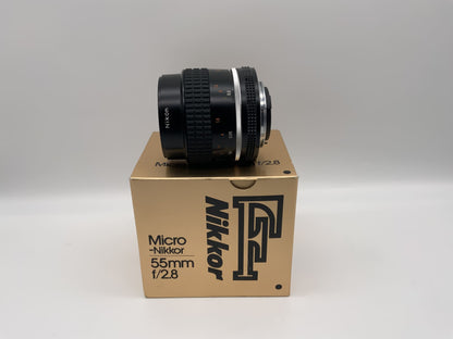 Nikon 55mm 1:2.8 Objektiv Nikkor Micro Kamera Camera Lens (Nikon F)