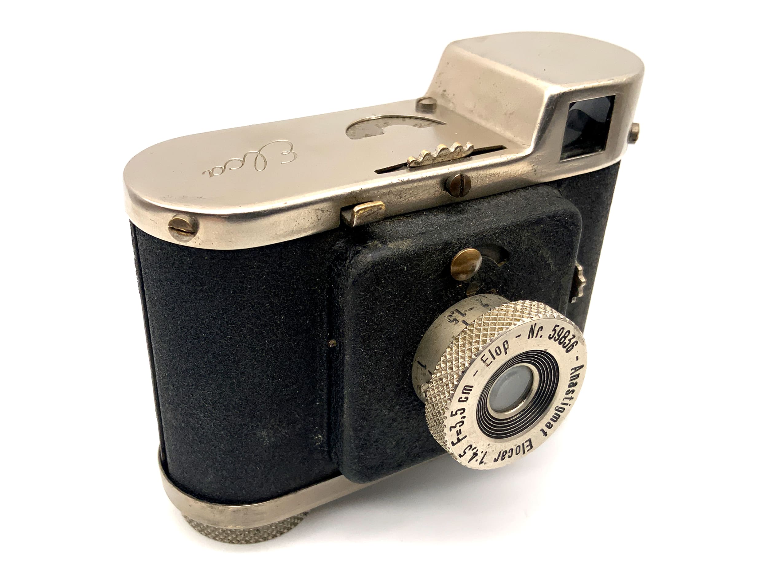 Elop Elca Sucherkamera mit Elcor 3,5cm 1:4.5 Kompaktkamera Analogkamera