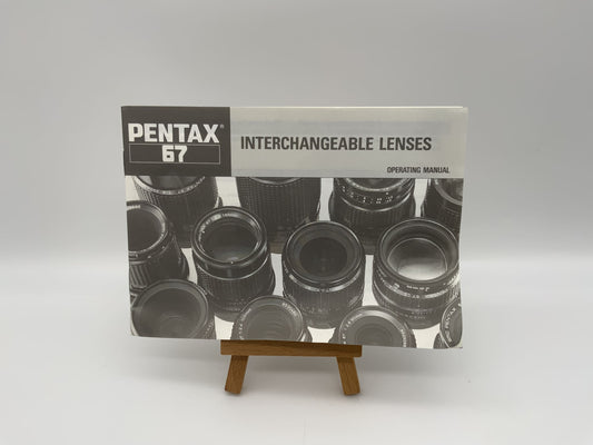 Pentax 67 Interchangeable Lenses Bedienungsanleitung Englisch