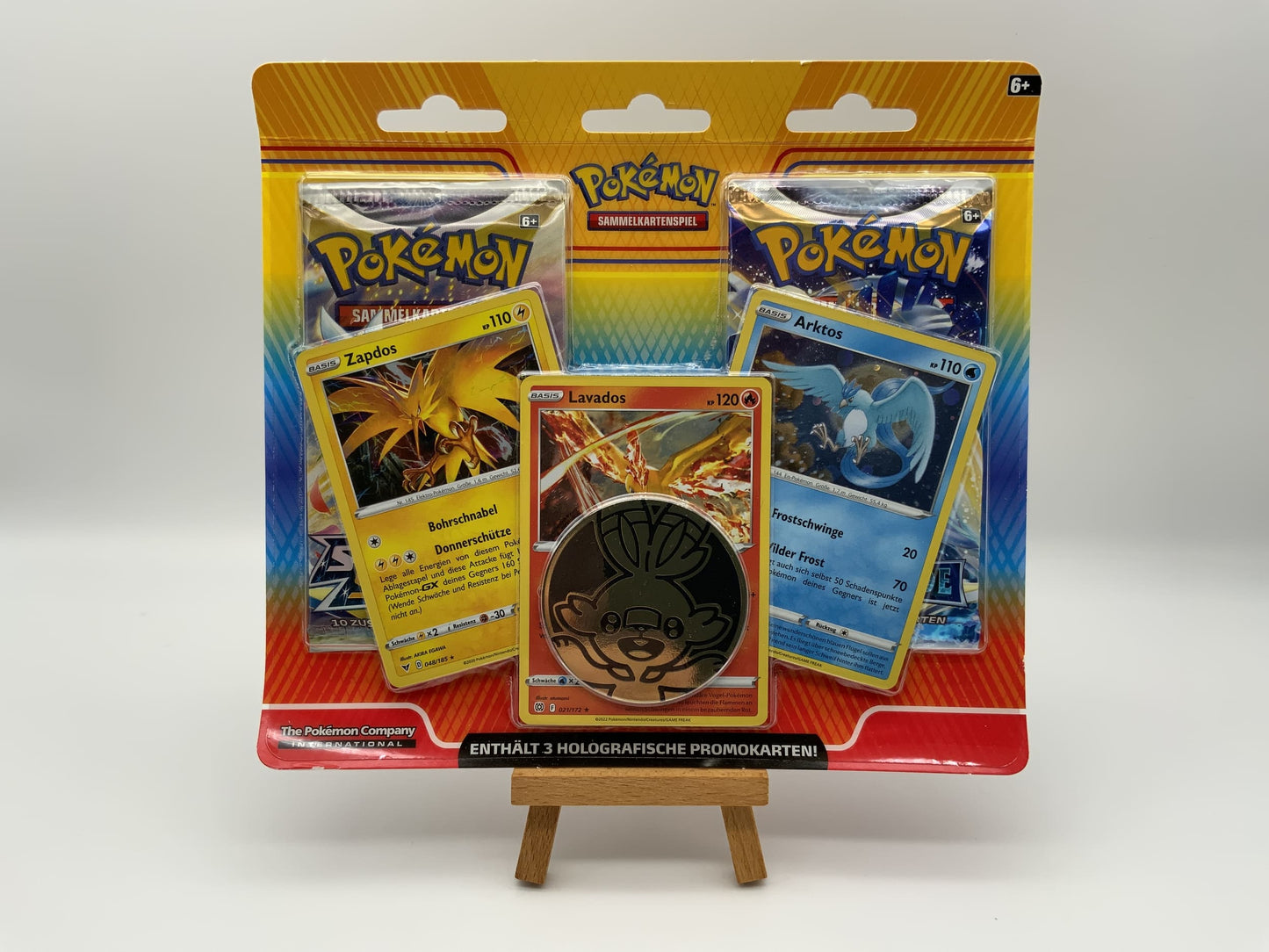 Pokémon Enhanced 2 Pack Blister 2023 Zapdos/Arktos/Lavados (deutsch)