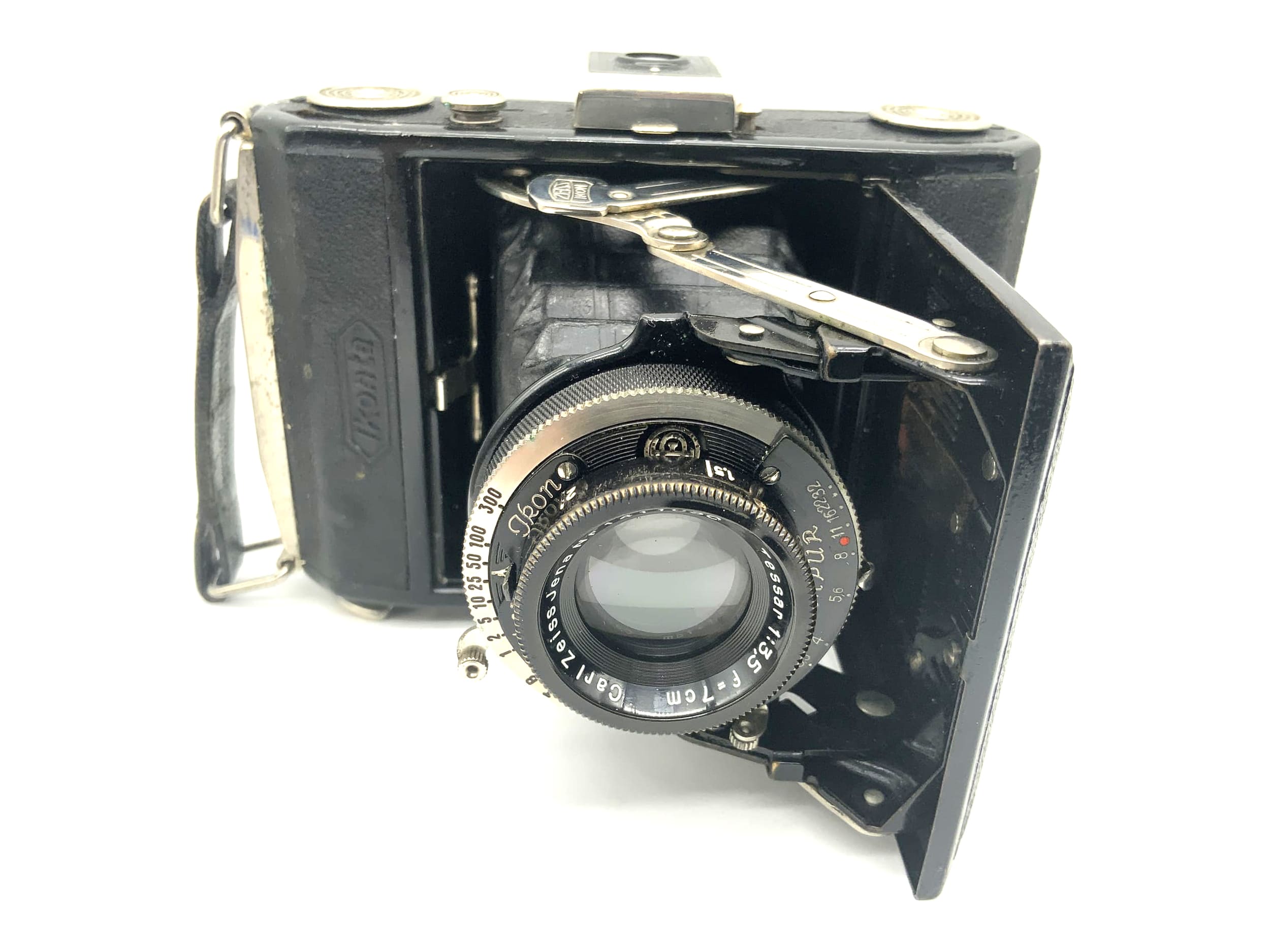 Appareil photo pliable Zeiss Ikon Ikonta 520 avec objectif Carl Zeiss Tessar 1:3,5 7 cm 70 mm Compur