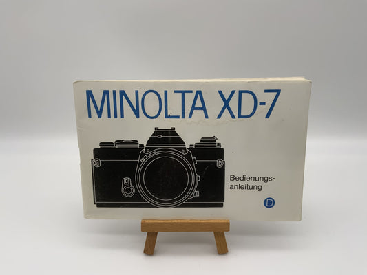 Minolta XD-7 Bedienungsanleitung Deutsch