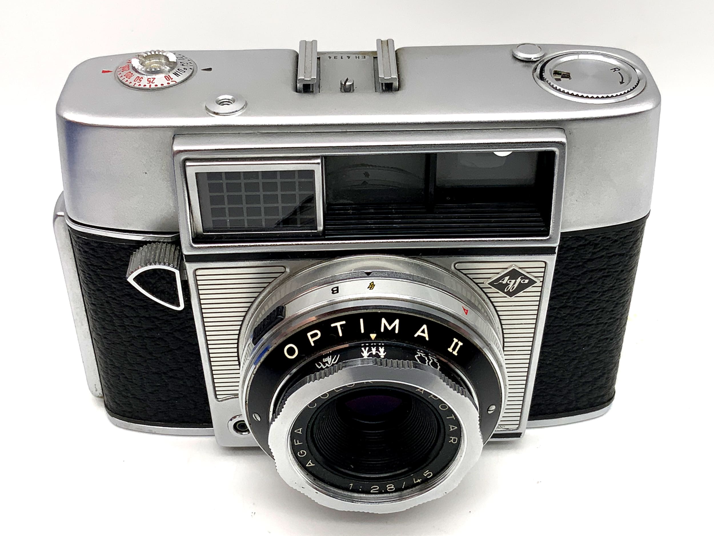 Agfa Optima II viewfinder camera with Color-Apotar 1:2.8/45 Prontormator analog camera