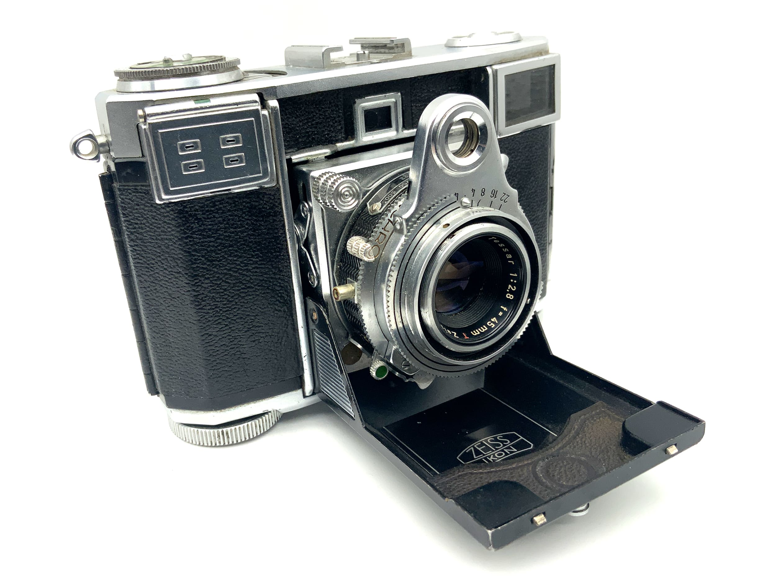 Zeiss Ikon Contessa Klappkamera mit Tessar 45mm 1:2.8 red T !Beli defekt!
