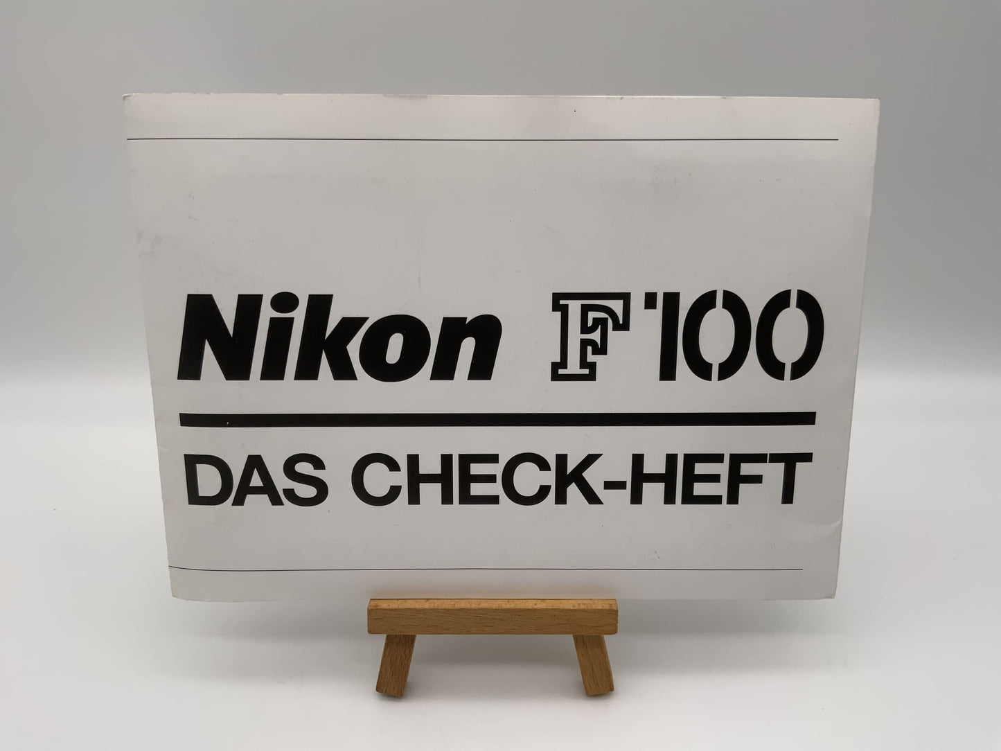 Nikon F100 Das Check-Heft Checkheft Deutsch