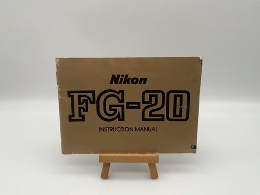 Nikon FG-20 Bedienungsanleitung Englisch