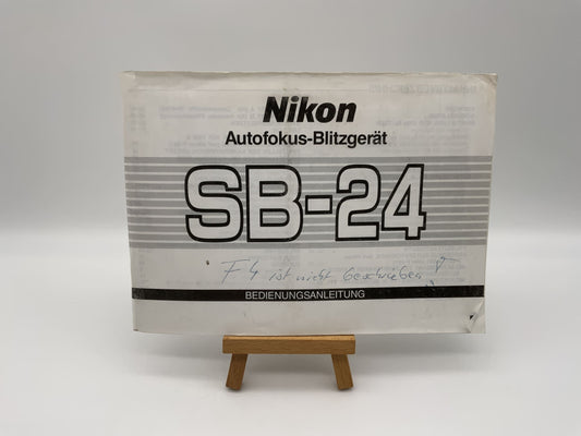 Nikon SB-24 Autofokus-Blitzgerät Bedienungsanleitung Deutsch