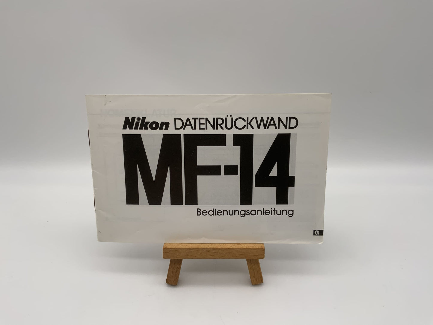 Nikon MF-14 Datenrückwand Bedienungsanleitung Deutsch