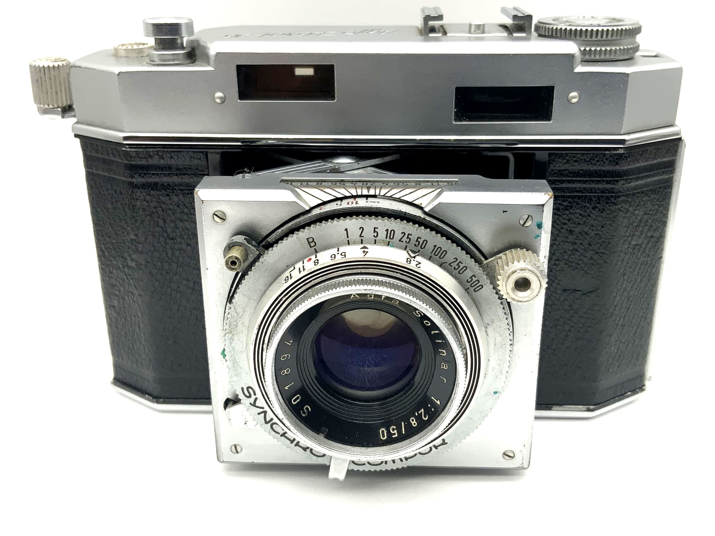 Appareil photo pliable Agfa Karat 36 avec synchro-compur Solinar 1:2,8 50 mm