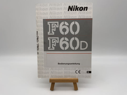 Nikon F60 F60D Bedienungsanleitung Deutsch