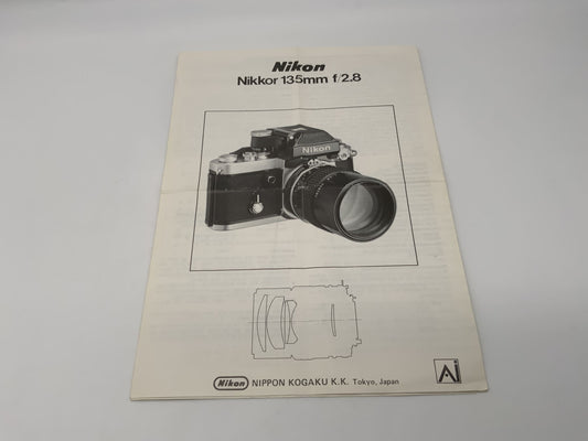 Nikon Nikkor 135mm f/2.8 Ai Bedienungsanleitung Deutsch