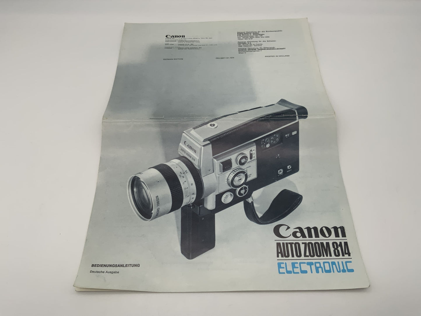 Canon Auto Zoom 814 electronic Bedienungsanleitung Deutsch