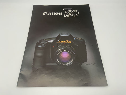 Canon T90 Broschüre Magazin Prospekt Deutsch