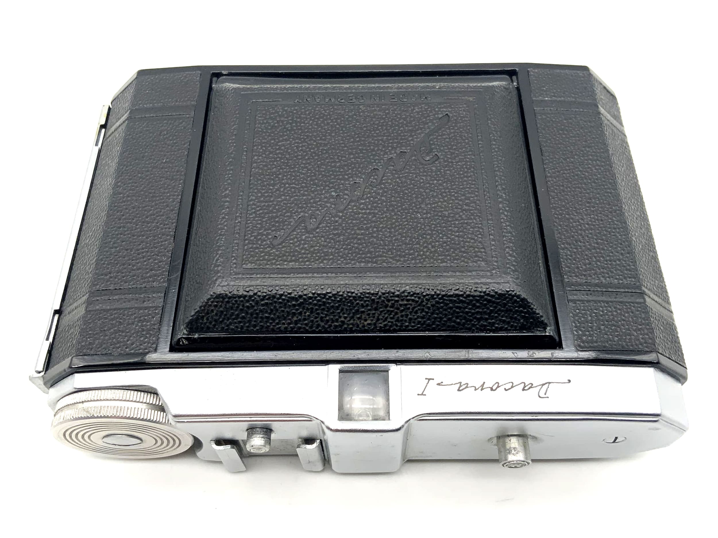 Appareil photo pliable Dacora I avec objectif Ennar 1:4,5 7,5 cm rouge C 1 Vario