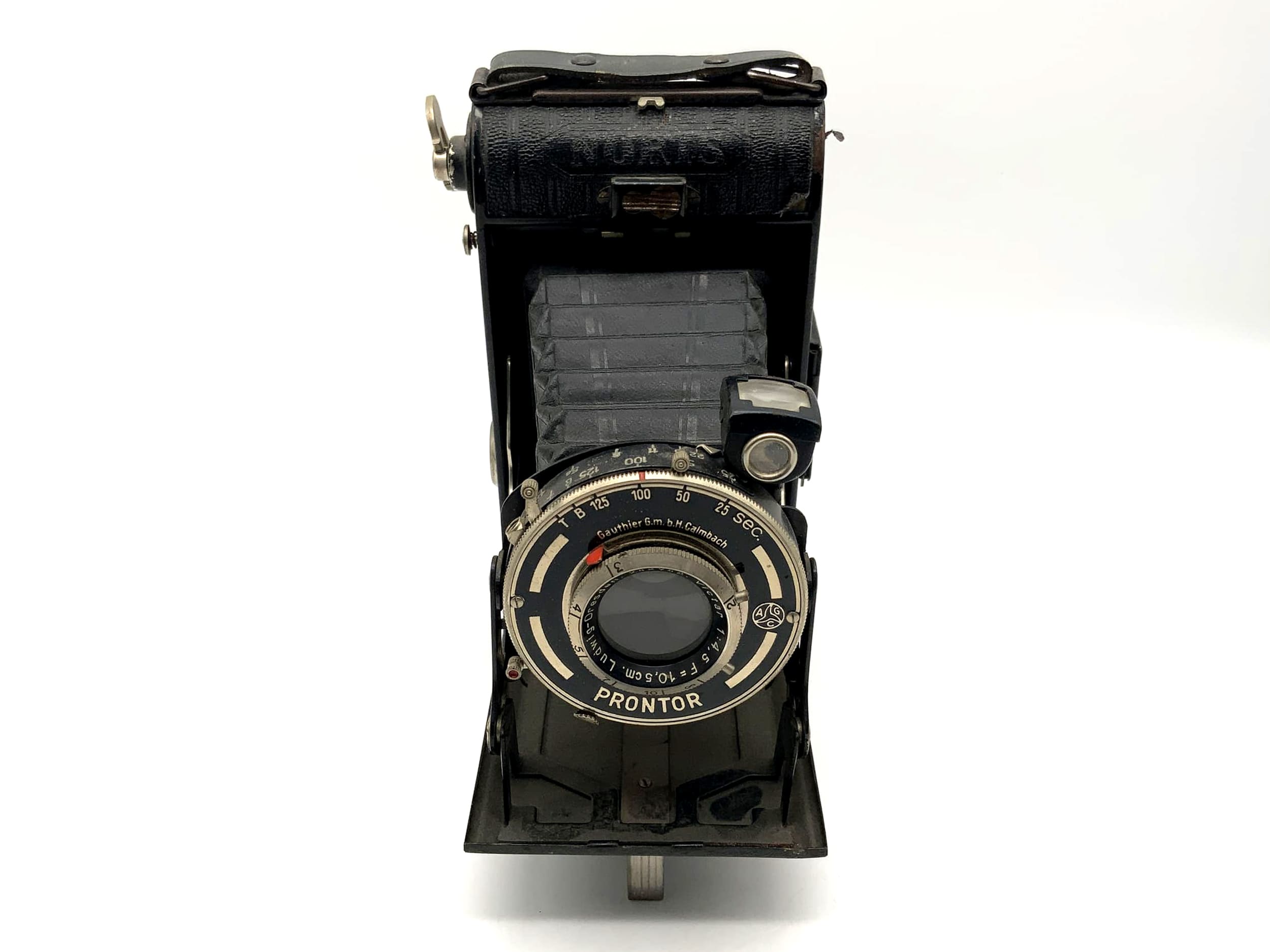 Appareil photo pliable Noris Prontor avec Victar 1:4,5 10,5 cm Ludwig-Dresden