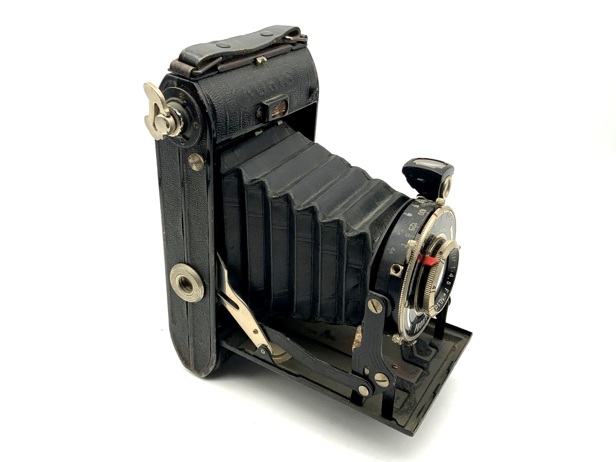 Appareil photo pliable Noris Prontor avec Victar 1:4,5 10,5 cm Ludwig-Dresden