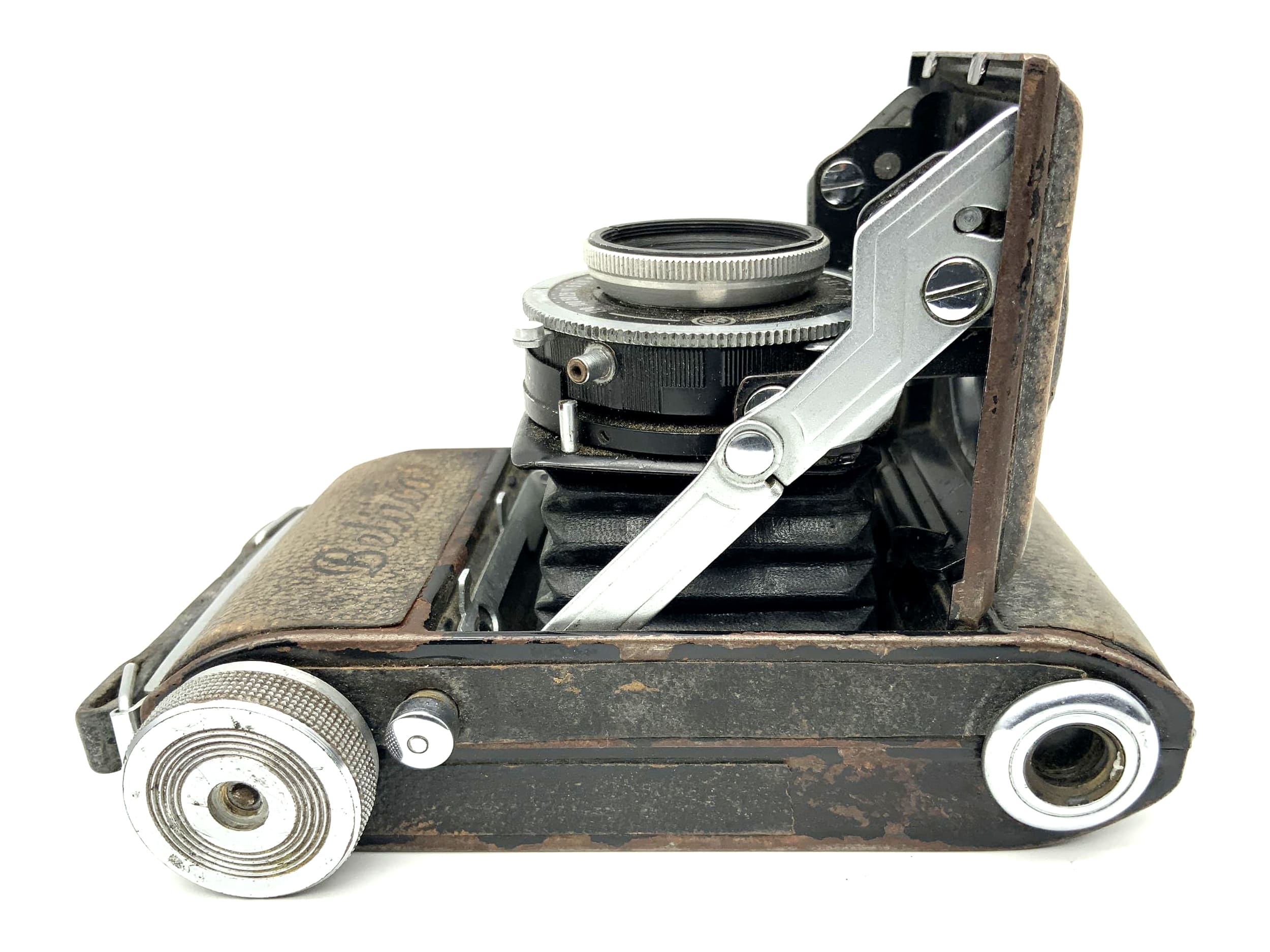 Appareil photo pliant Balda Beltica avec objectif E. Ludwig Meritar 1:2,9 50 mm rouge V C. Ludor