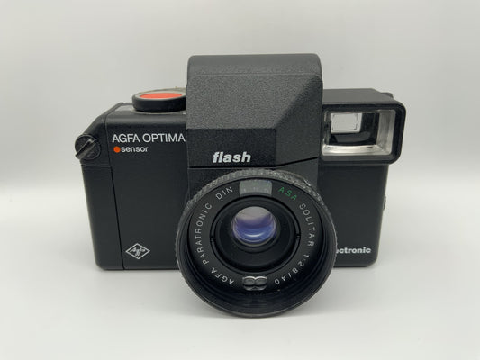 Agfa Optima Flash sensor Sucherkamera mit ASA Solitar 1:2.8/40