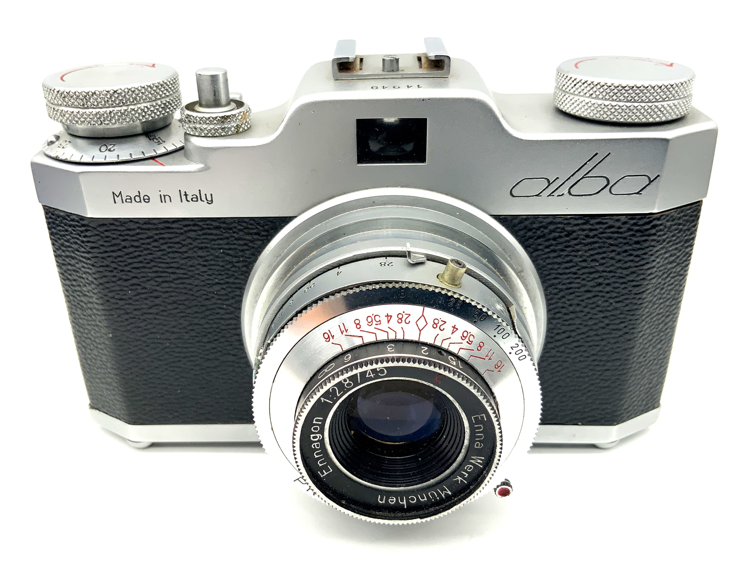 Alba Gamma Roma Sucherkamera mit C Ennagon 45mm 1:2.8 Pronto Analogkamera