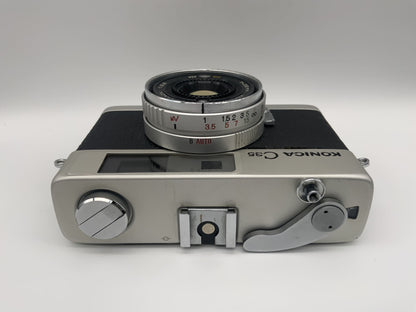 Konica C35 Sucherkamera mit Hexanon 1:2.8 f=38mm Kompaktkamera Analogkamera