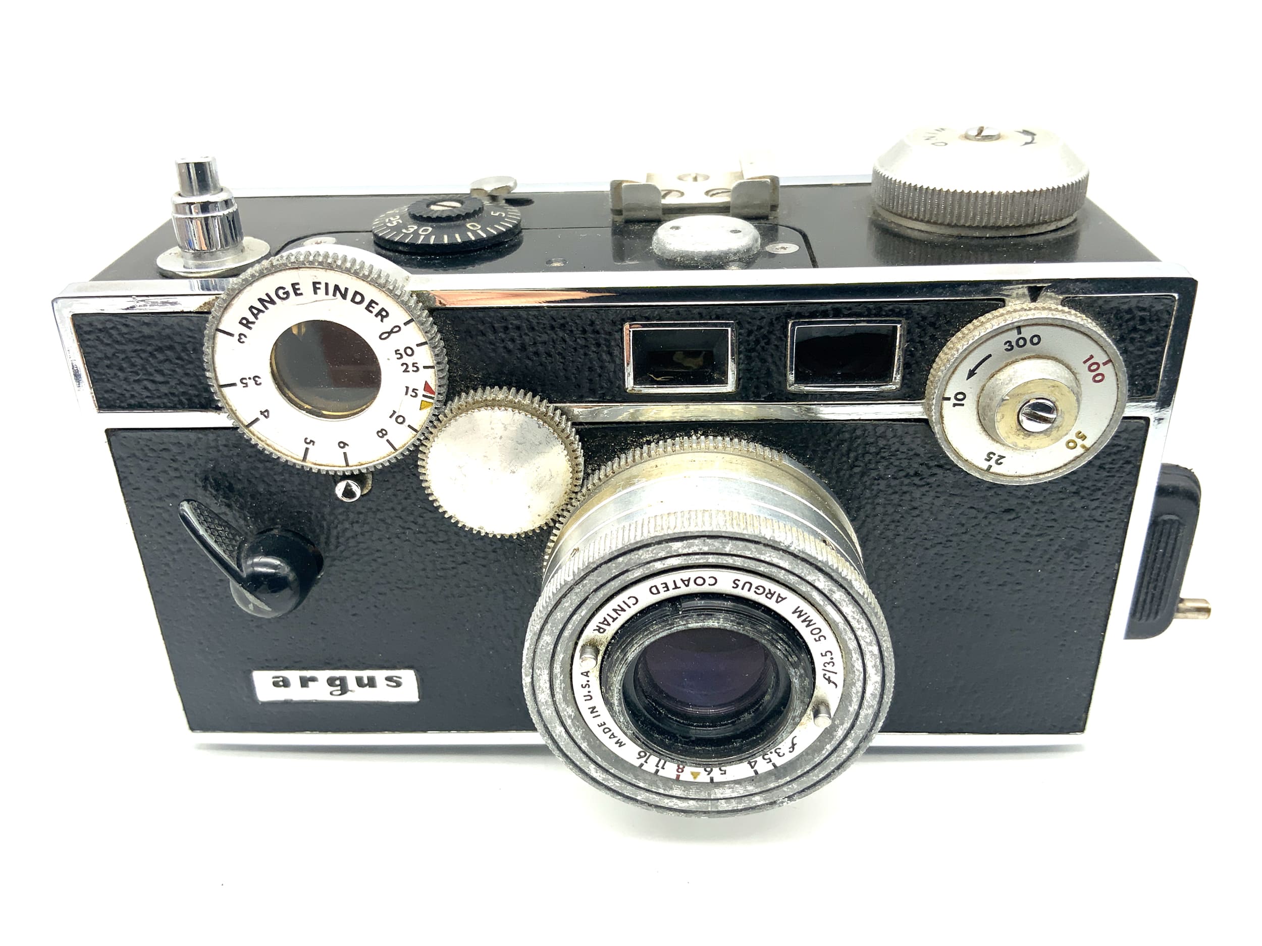 Argus C3 Sucherkamera mit Coated Cintar 50mm f/3.5 Kompaktkamera Analogkamera