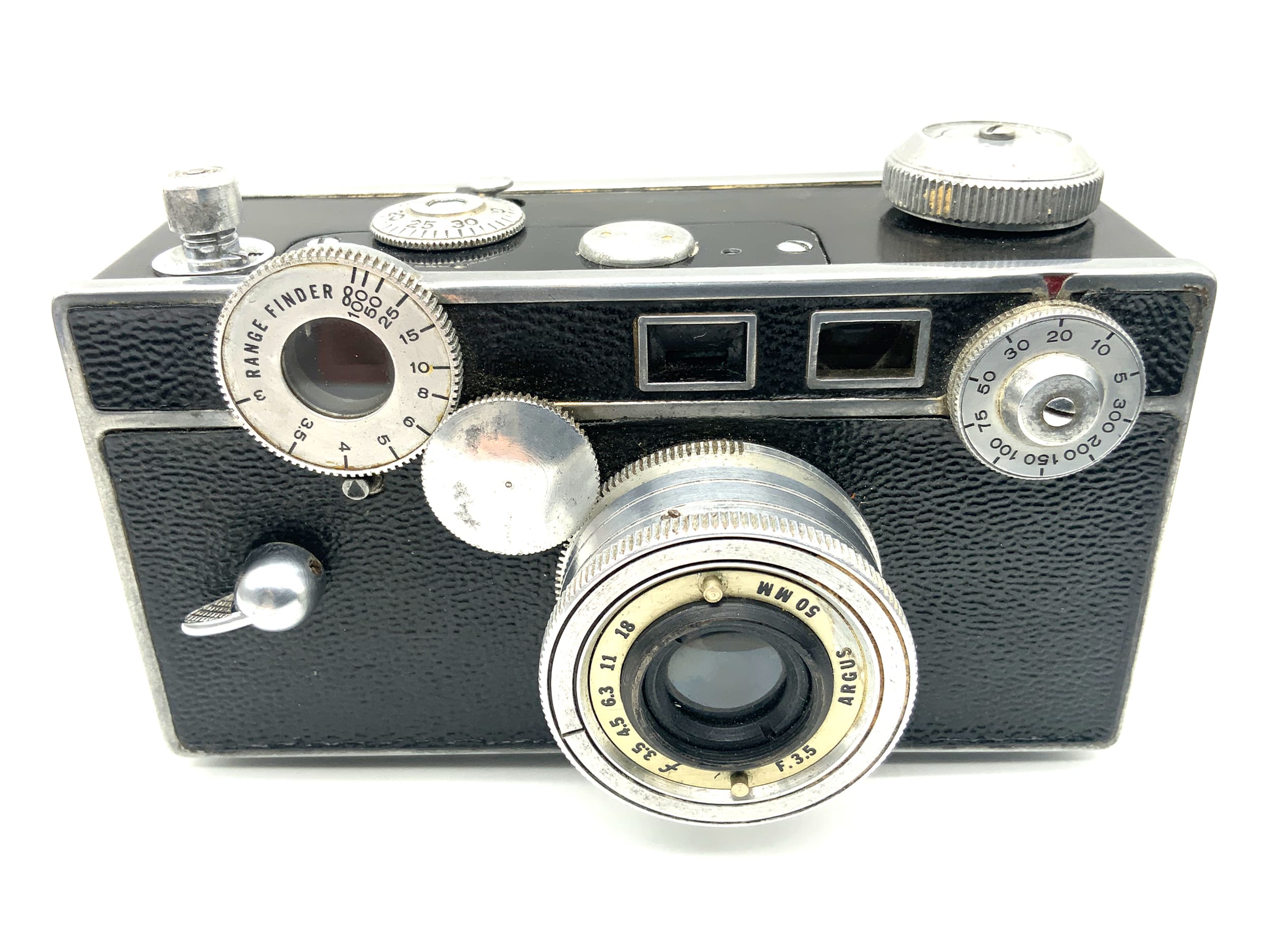 Argus C3 Sucherkamera mit 50mm f/3.5 US WW2 Kompaktkamera Analogkamera