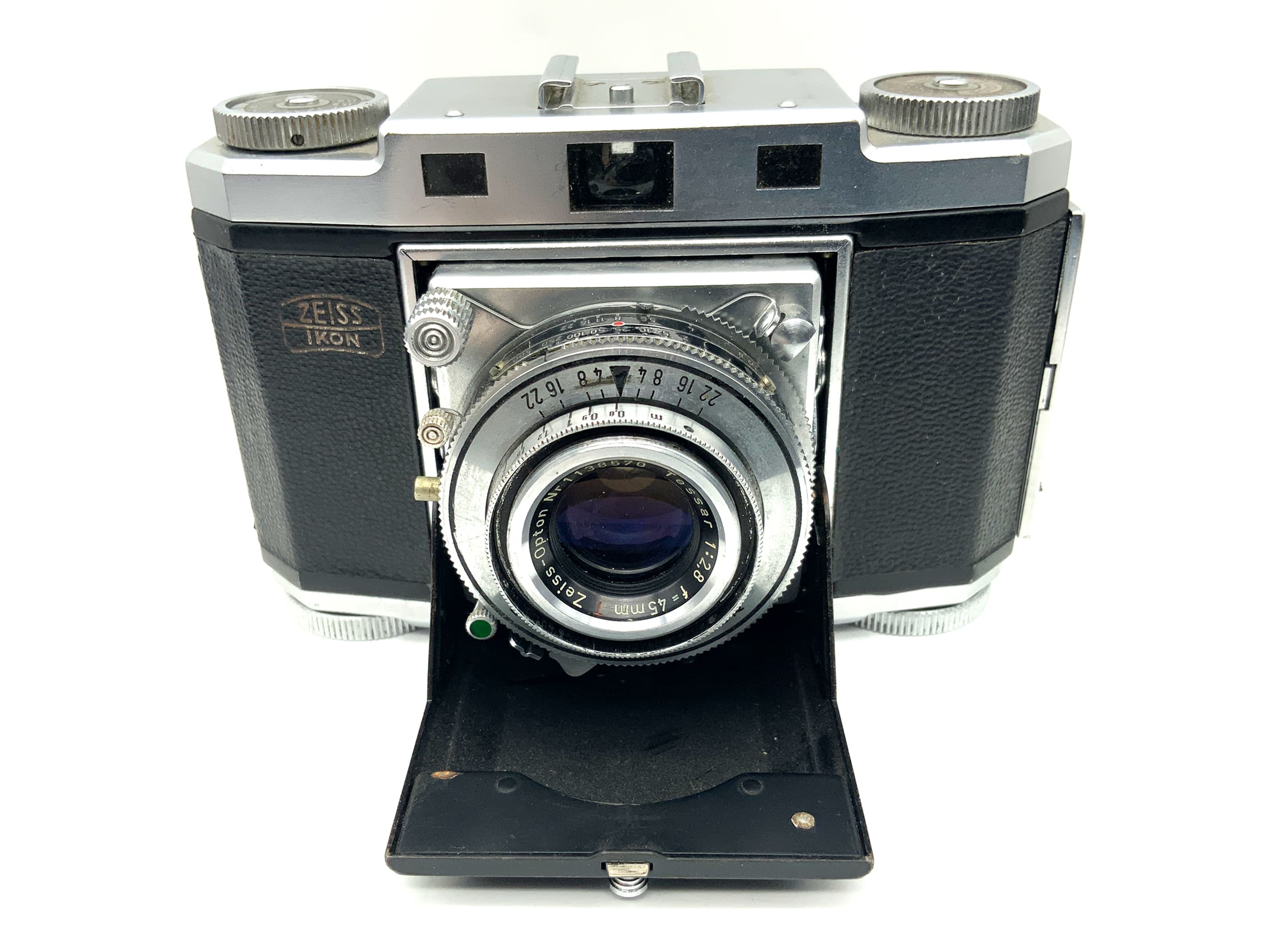 Zeiss Ikon Contina 524/24 Klappkamera mit red T Tessar 45mm 1:2,8 Synchro-Compur