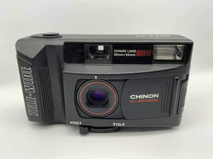 Chinon Tele-Wide Point&Shoot mit 35/55mm Kompaktkamera Analogkamera 35mm