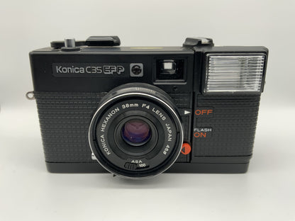 Konica C35 EFP Point&Shoot mit Hexanon F4/38mm Kompaktkamera Analogkamera 35mm