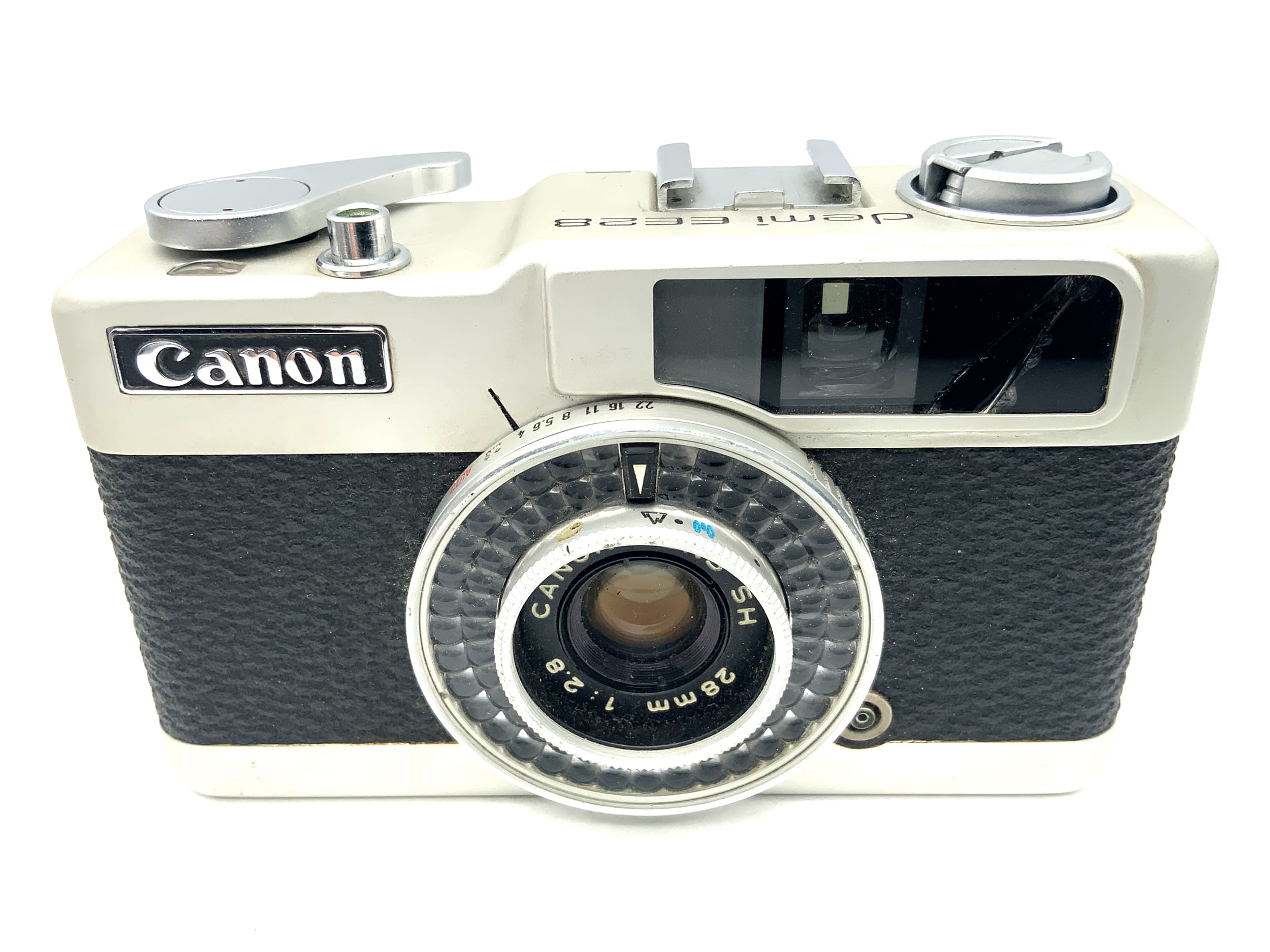 Canon Demi EE 28 Sucherkamera mit SH 28mm 1:2.8 Halbformatkamera Analogkamera