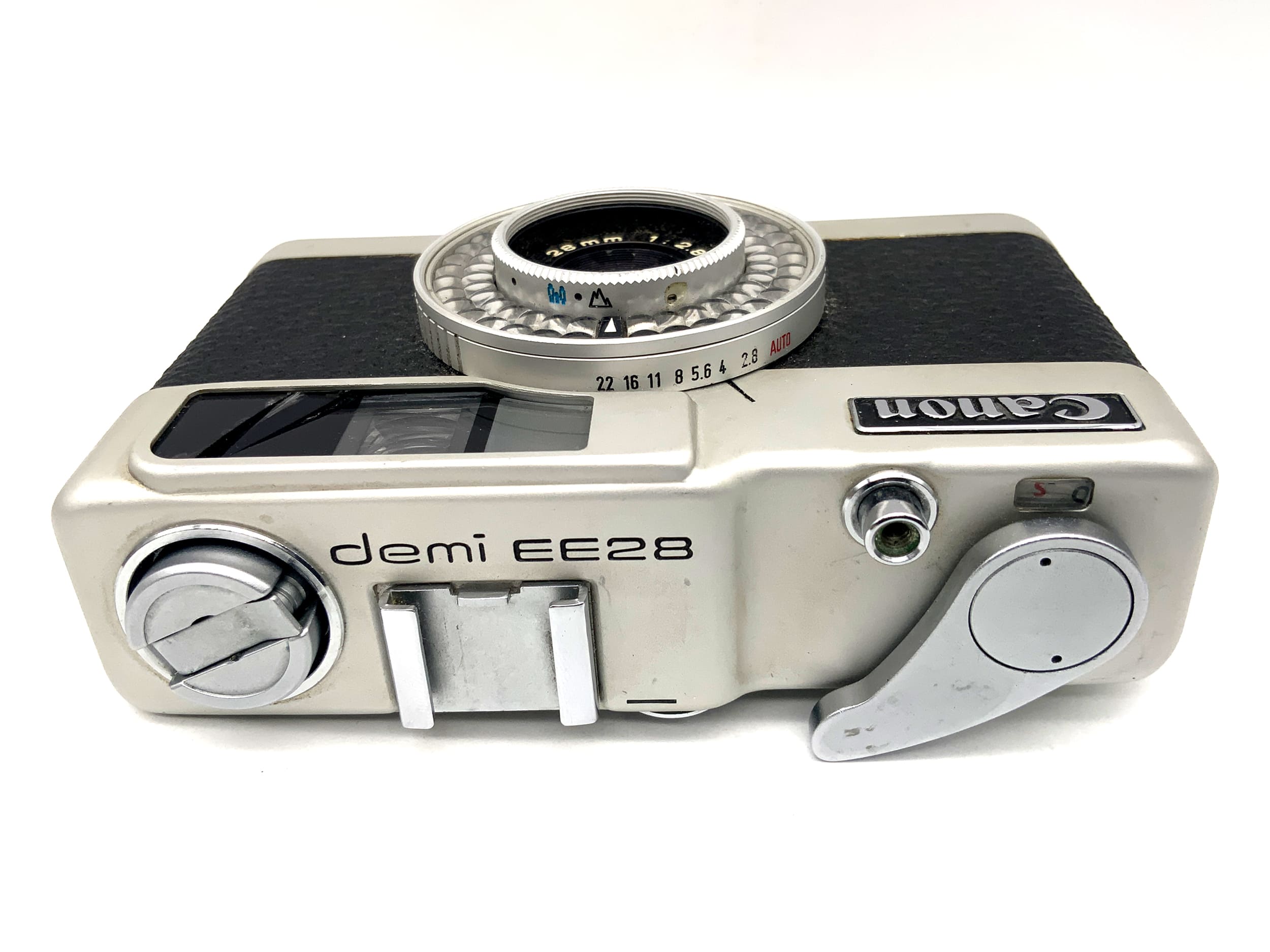 Canon Demi EE 28 Sucherkamera mit SH 28mm 1:2.8 Halbformatkamera Analogkamera