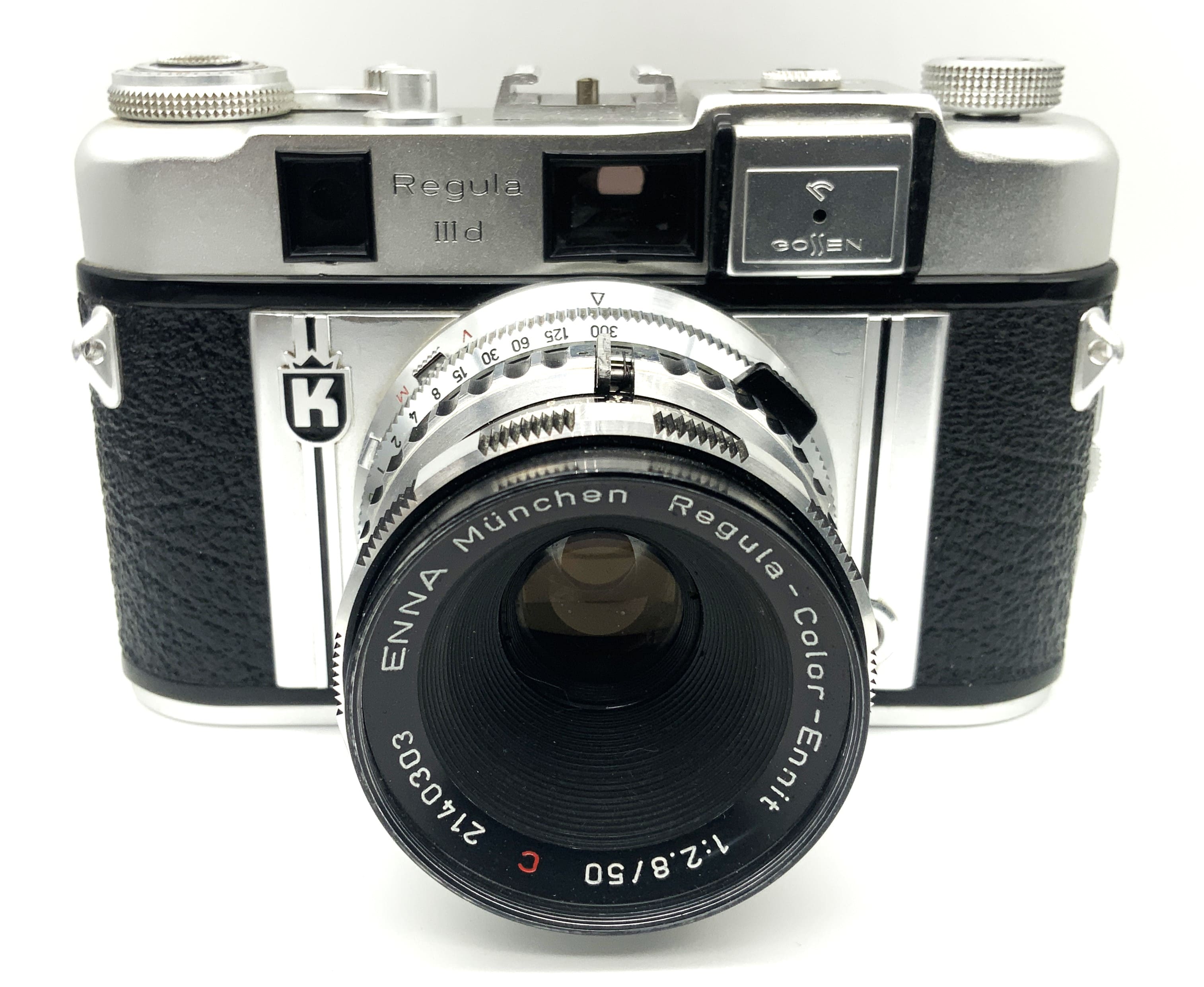 King KG Regula IIId viewfinder camera with Color Ennit 1:2.8/50 red C Prontor-SVS