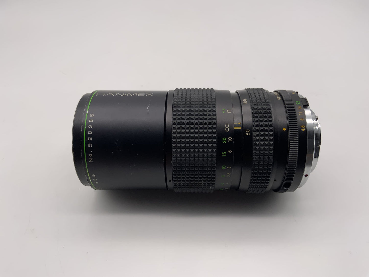 Objectif Hanimex 80-200 mm 1:4,5 à zoom automatique pour appareil photo MC (Minolta MD)